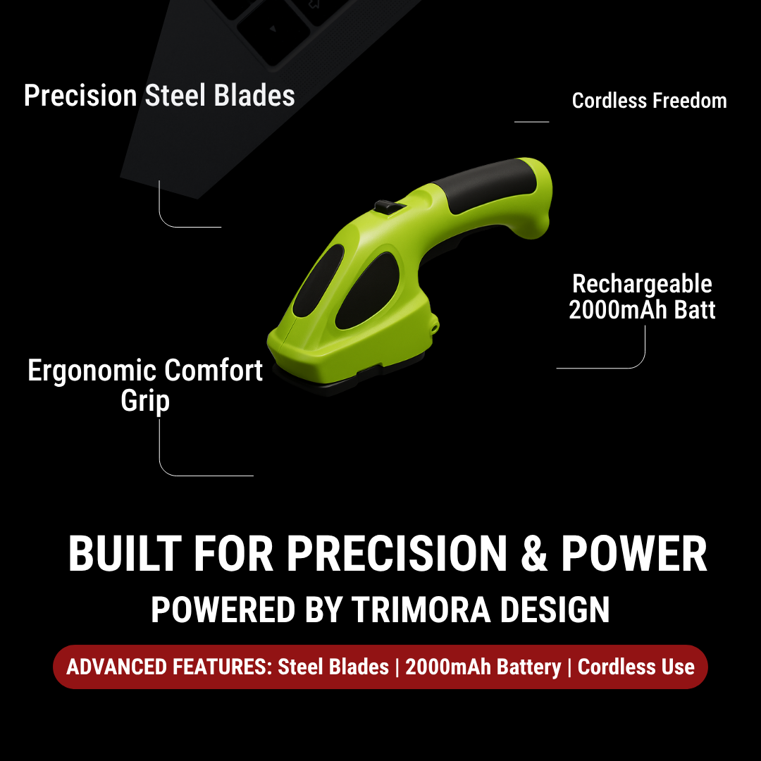Trimora Cordless Hedge & Grass Trimmer