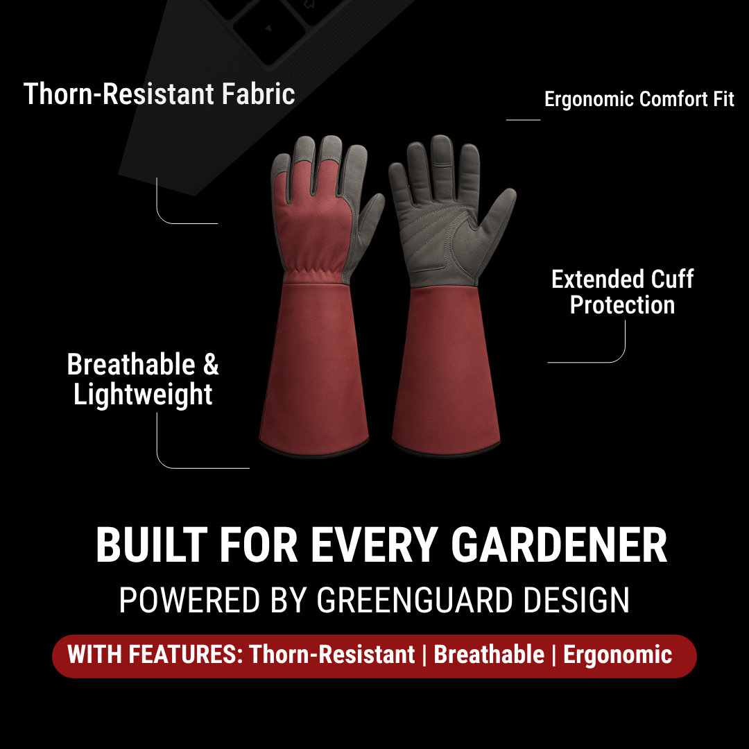 GreenGuard Long-Sleeve Gardening Gloves