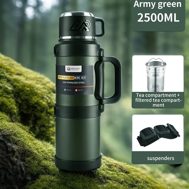 ThermoHaven Insulated Steel Kettle – Travel & Camping Flask