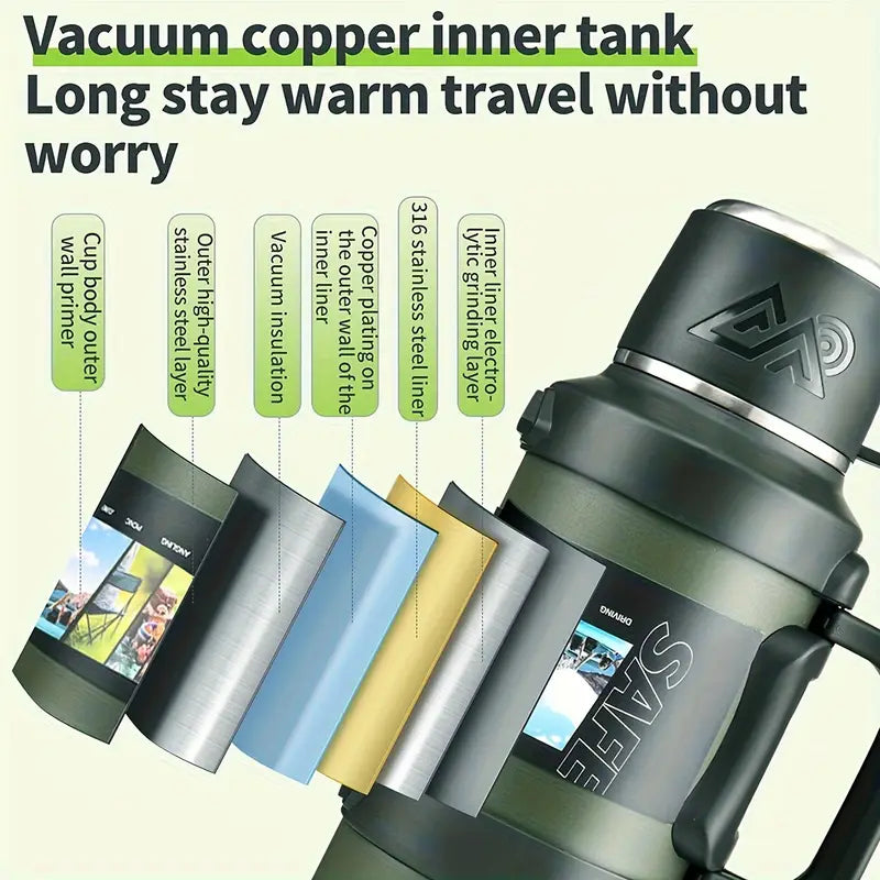 ThermoHaven Insulated Steel Kettle – Travel & Camping Flask