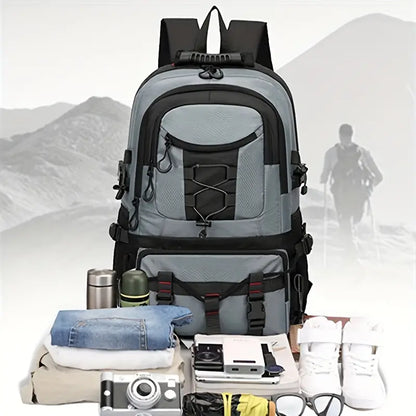 SummitEdge Nomad Backpack – Durable 45L Travel & Hiking Bag for Men