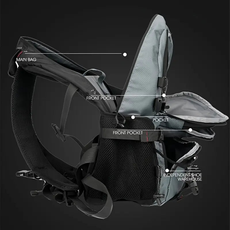 SummitEdge Nomad Backpack – Durable 45L Travel & Hiking Bag for Men