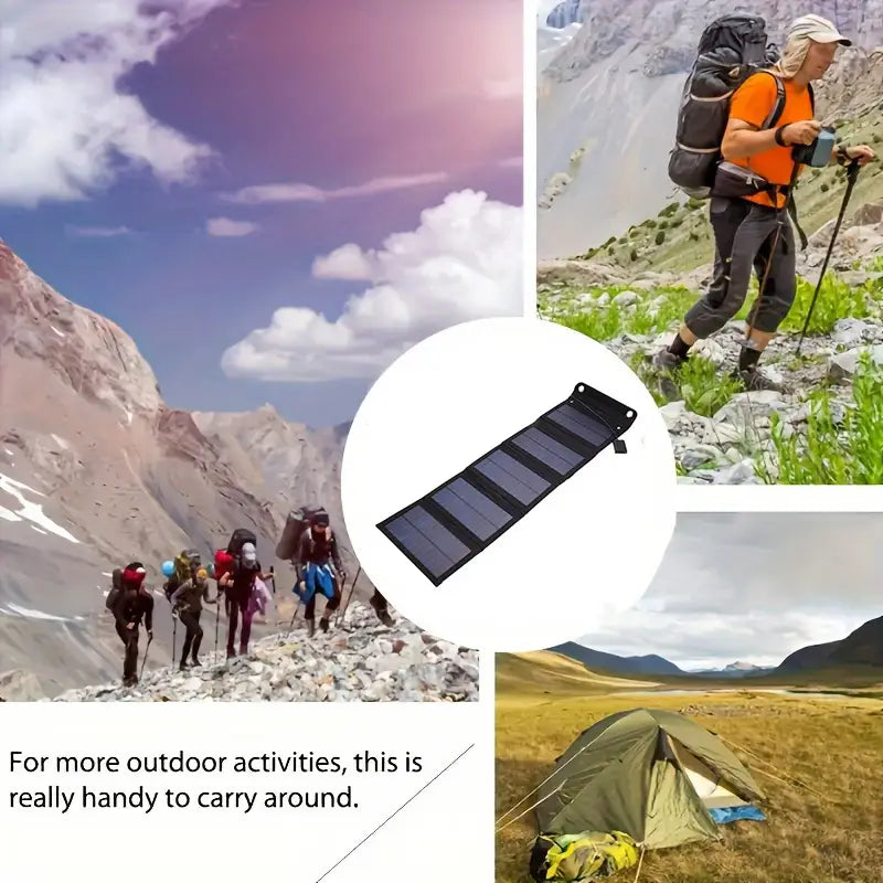 SolarisGo 60W Foldable Solar Charger for Camping & Travel