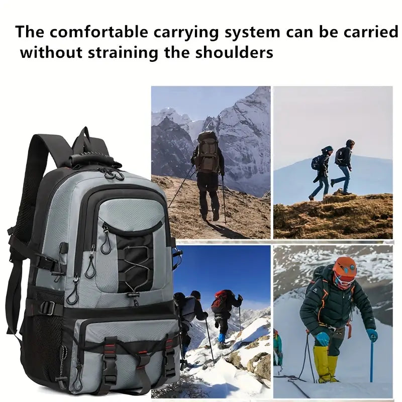 SummitEdge Nomad Backpack – Durable 45L Travel & Hiking Bag for Men