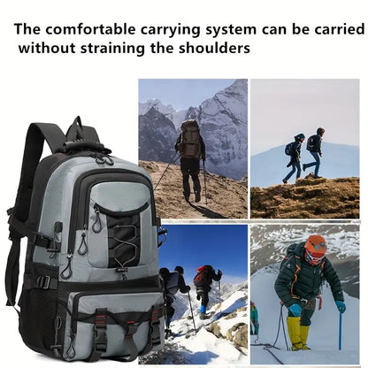 SummitEdge Nomad Backpack – Durable 45L Travel & Hiking Bag for Men