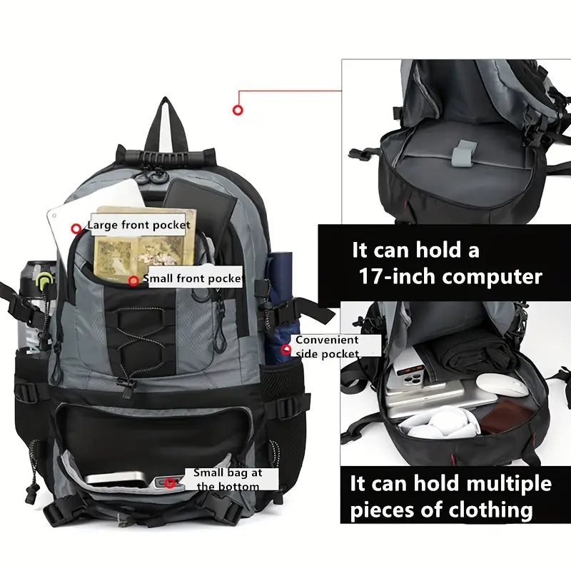 SummitEdge Nomad Backpack – Durable 45L Travel & Hiking Bag for Men