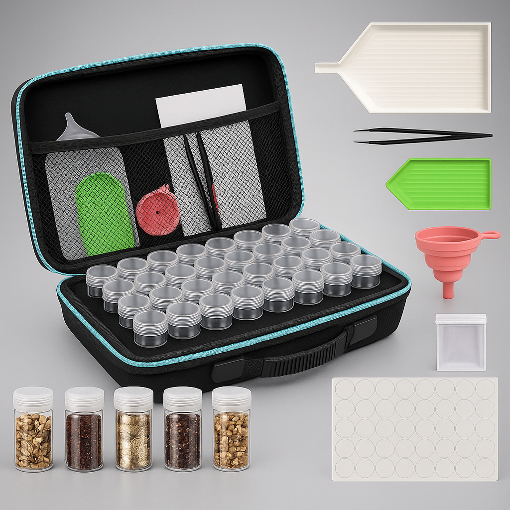 SeedVault™ Complete Seed Storage Kit – Waterproof Zipper Organizer with Funnels, Labels & Dividers for Garden and Vegetable Seeds