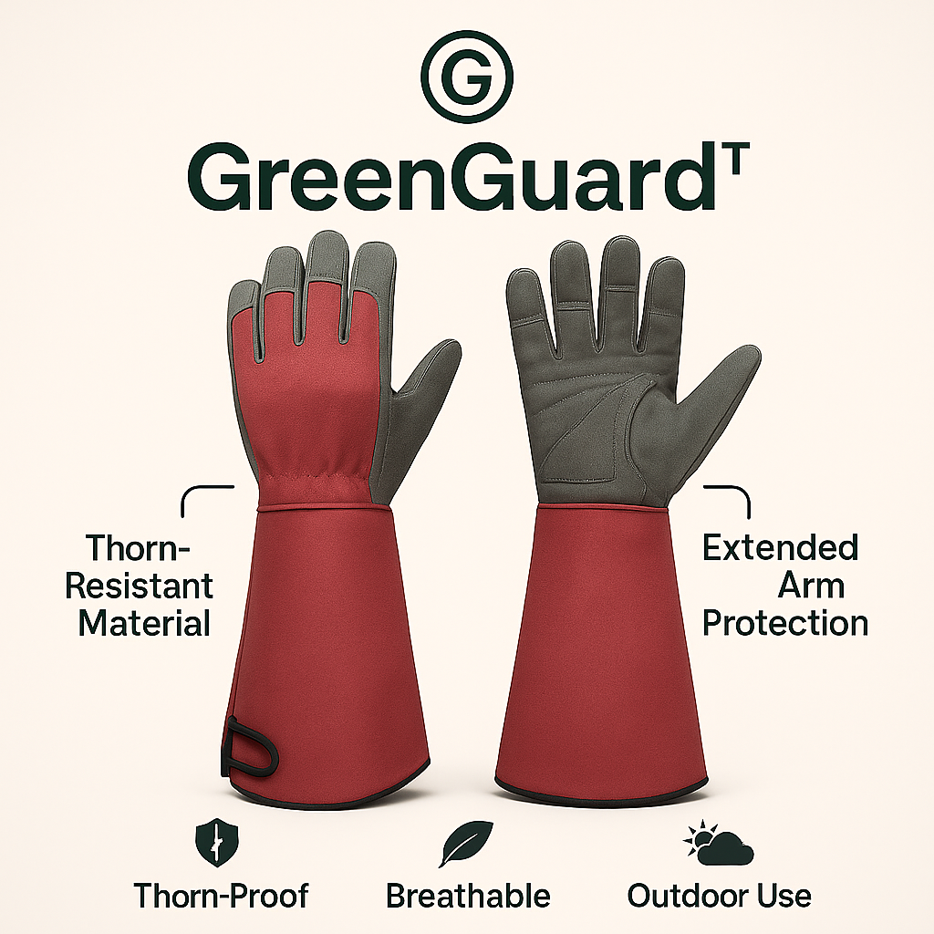 GreenGuard™ Long-Sleeve Gardening Gloves – Thorn-Resistant, Breathable & Protective Arm-Length Gloves for Garden & Outdoor Work