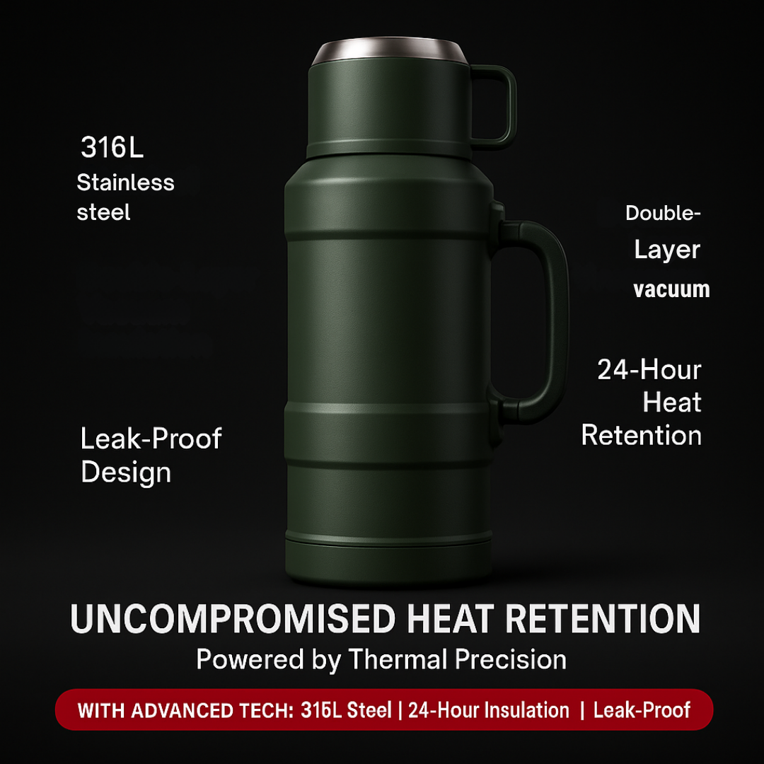 ThermoHaven Insulated Steel Kettle – Travel & Camping Flask