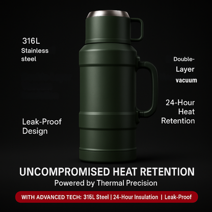 ThermoHaven Insulated Steel Kettle – Travel & Camping Flask