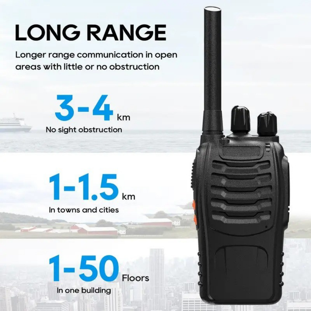 TrailCom X16 Walkie Talkies – Long-Range PMR-446 Radios for Hiking & Camping