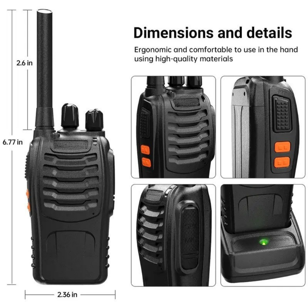 TrailCom X16 Walkie Talkies – Long-Range PMR-446 Radios for Hiking & Camping