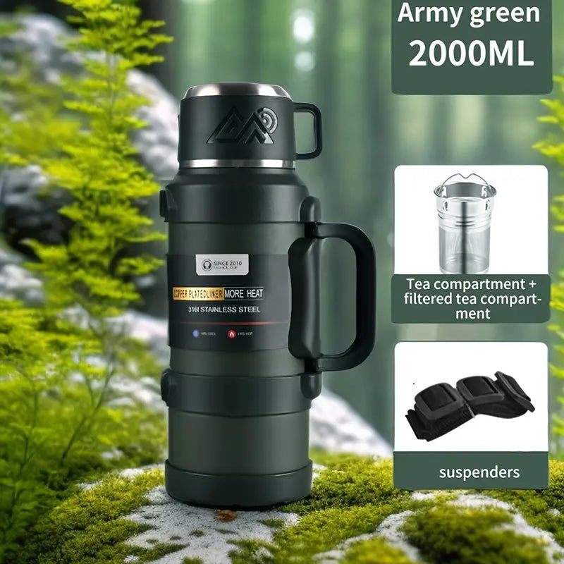 ThermoHaven Insulated Steel Kettle – Travel & Camping Flask