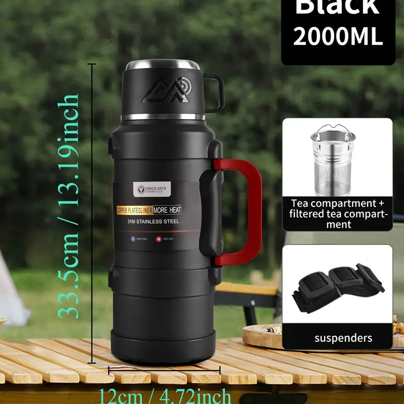 ThermoHaven Insulated Steel Kettle – Travel & Camping Flask