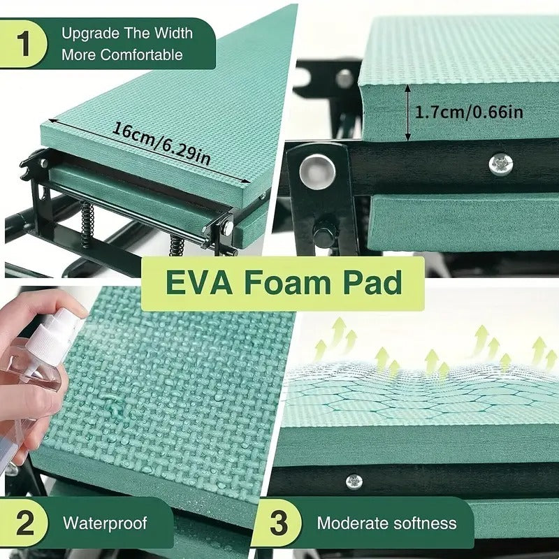 GardenEase 3-in-1 Collapsible Kneeler & Seat with Tool Bag