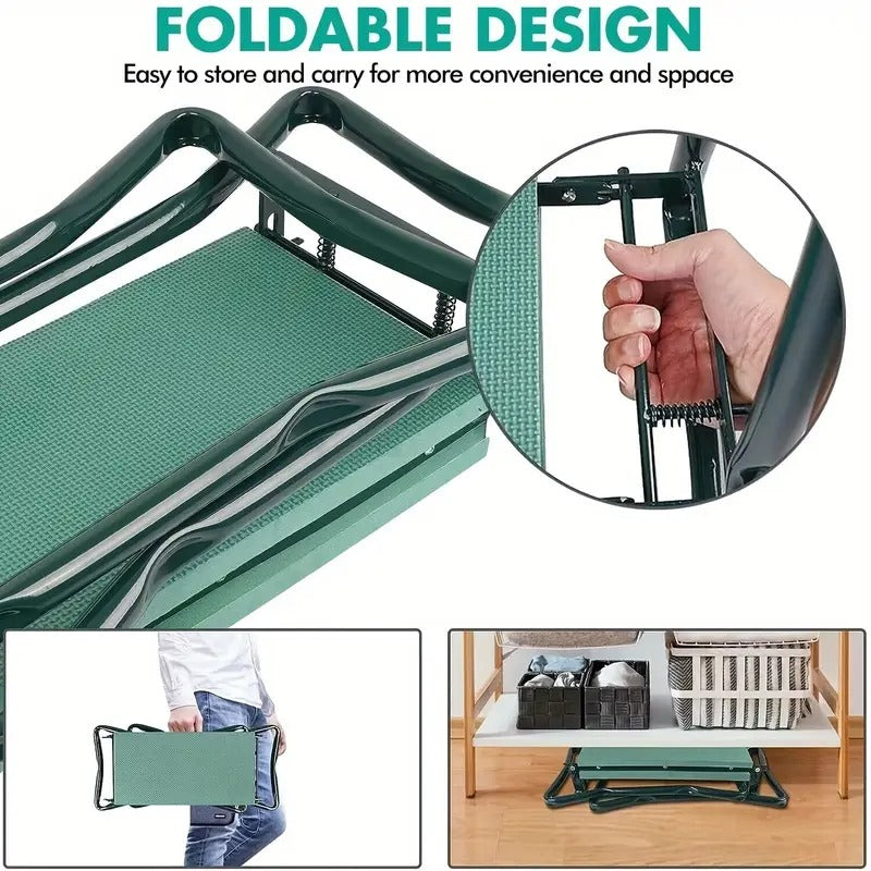 GardenEase 3-in-1 Collapsible Kneeler & Seat with Tool Bag