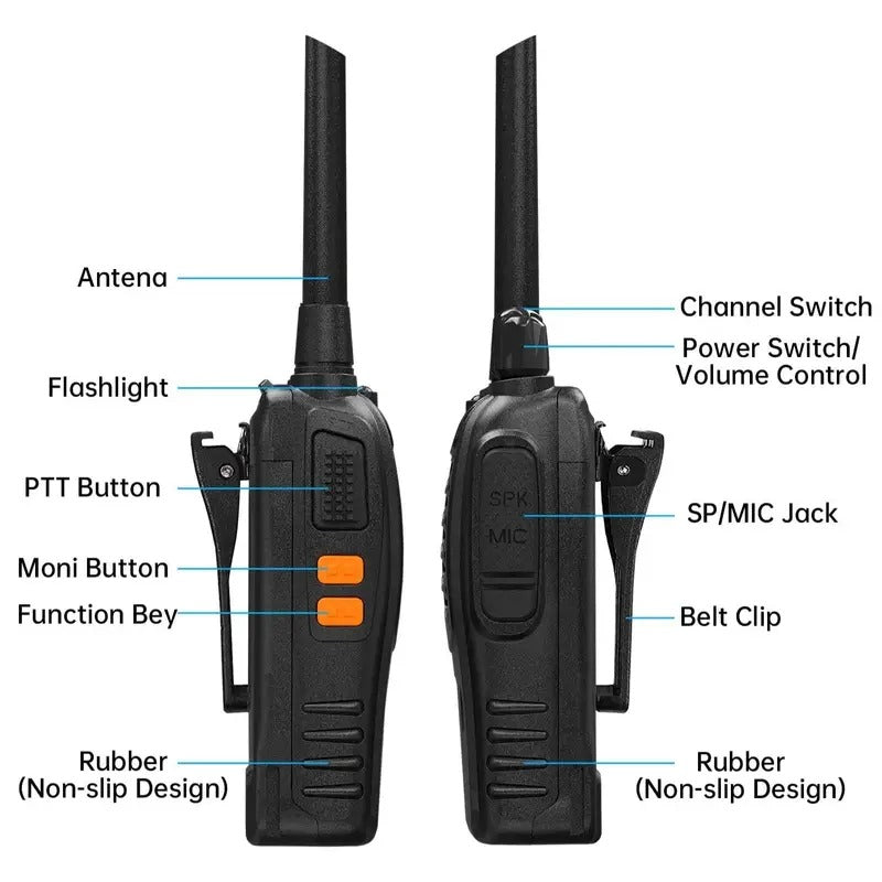 TrailCom X16 Walkie Talkies – Long-Range PMR-446 Radios for Hiking & Camping