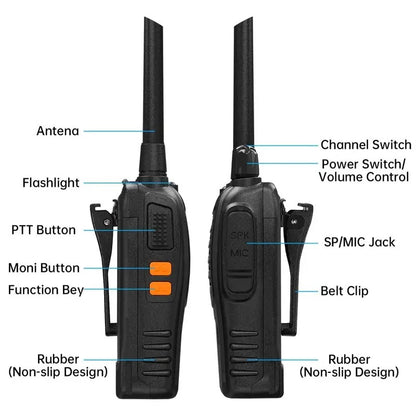 TrailCom X16 Walkie Talkies – Long-Range PMR-446 Radios for Hiking & Camping